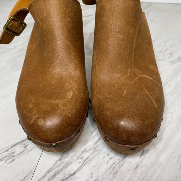 New! Kork Ease Darby Brown Terra Leather Heeled Clog 11M - Picture 9 of 13